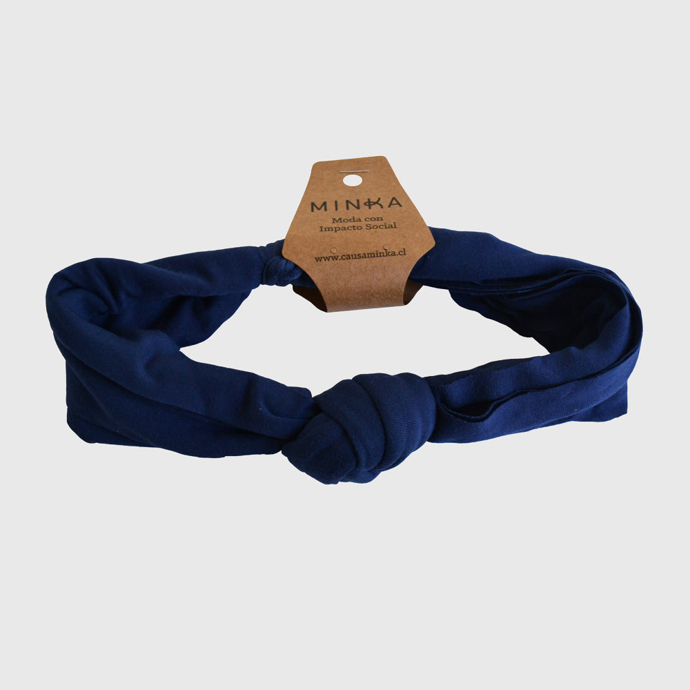 Turbante Nudo Azul Marino