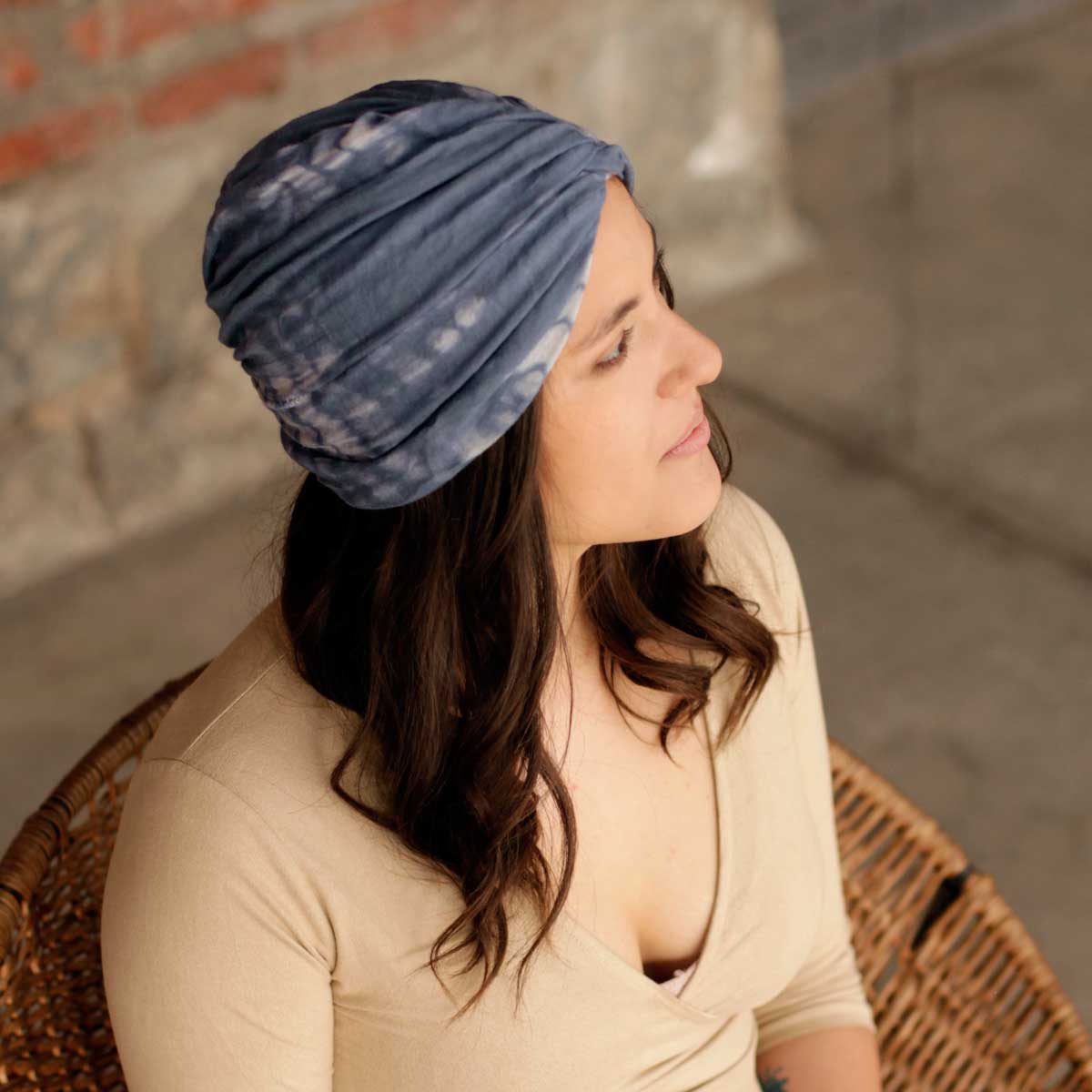 Turbante Monica Azul Piedra