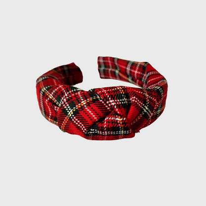 Cintillo Diana Checkered Rojo