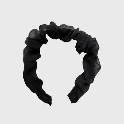 Cintillo Amalia Negro Chifón