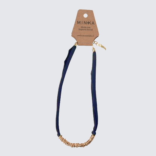 Collar Gloria Azul Marino