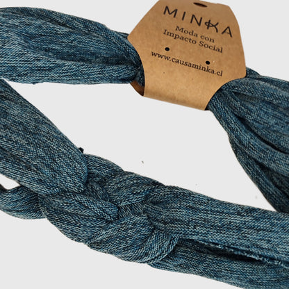 Turbante Josefina Turquesa Lanilla