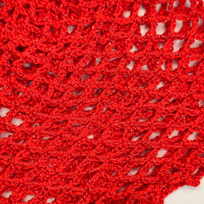 Crochet Hat Rojo Brillos