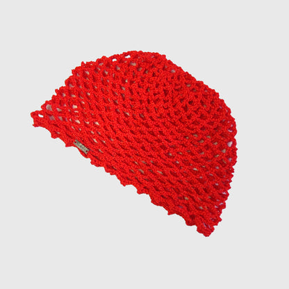 Crochet Hat Rojo Brillos
