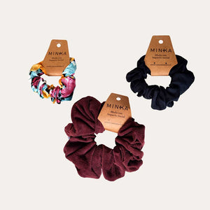 Pack scrunchies Malvarrosa