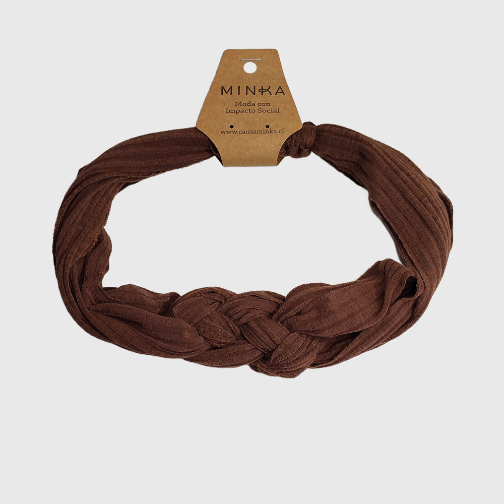 Turbante Josefina Cafe Acanalado