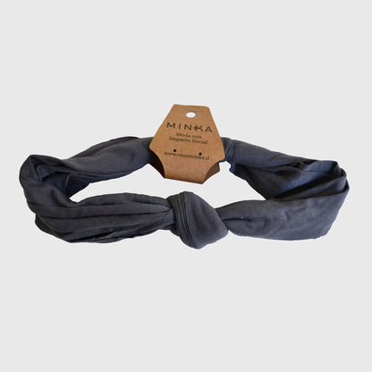 Turbante Nudo Gris