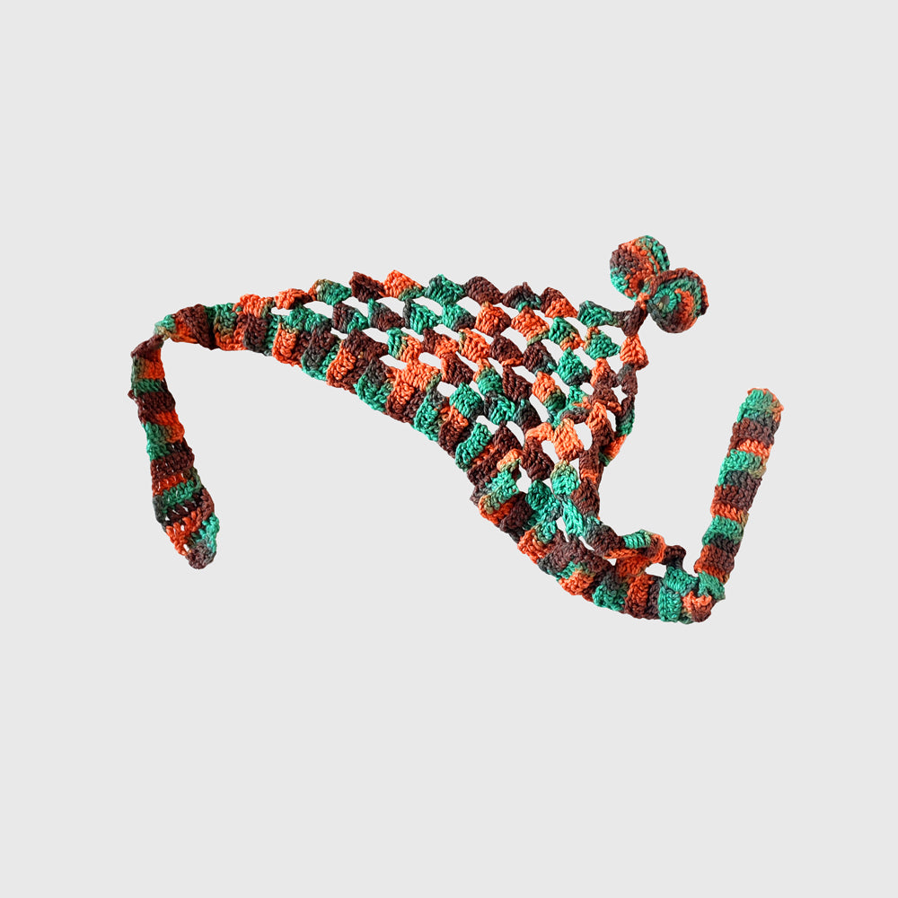 Bandana crochet naranja