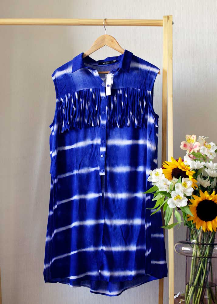 Blusa Tie Dye Azul - Talla s