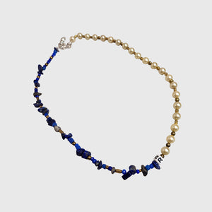 Collar Ignacia perlas y lapislazuli - 47 cm - Personalizable