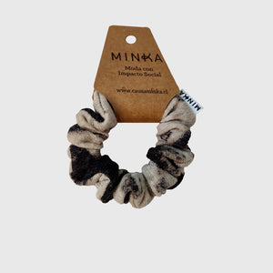 Mini scrunchies Tye Die Gris