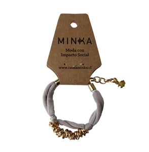 Pulsera Gloria Beige - Minka - Moda con Impacto Social