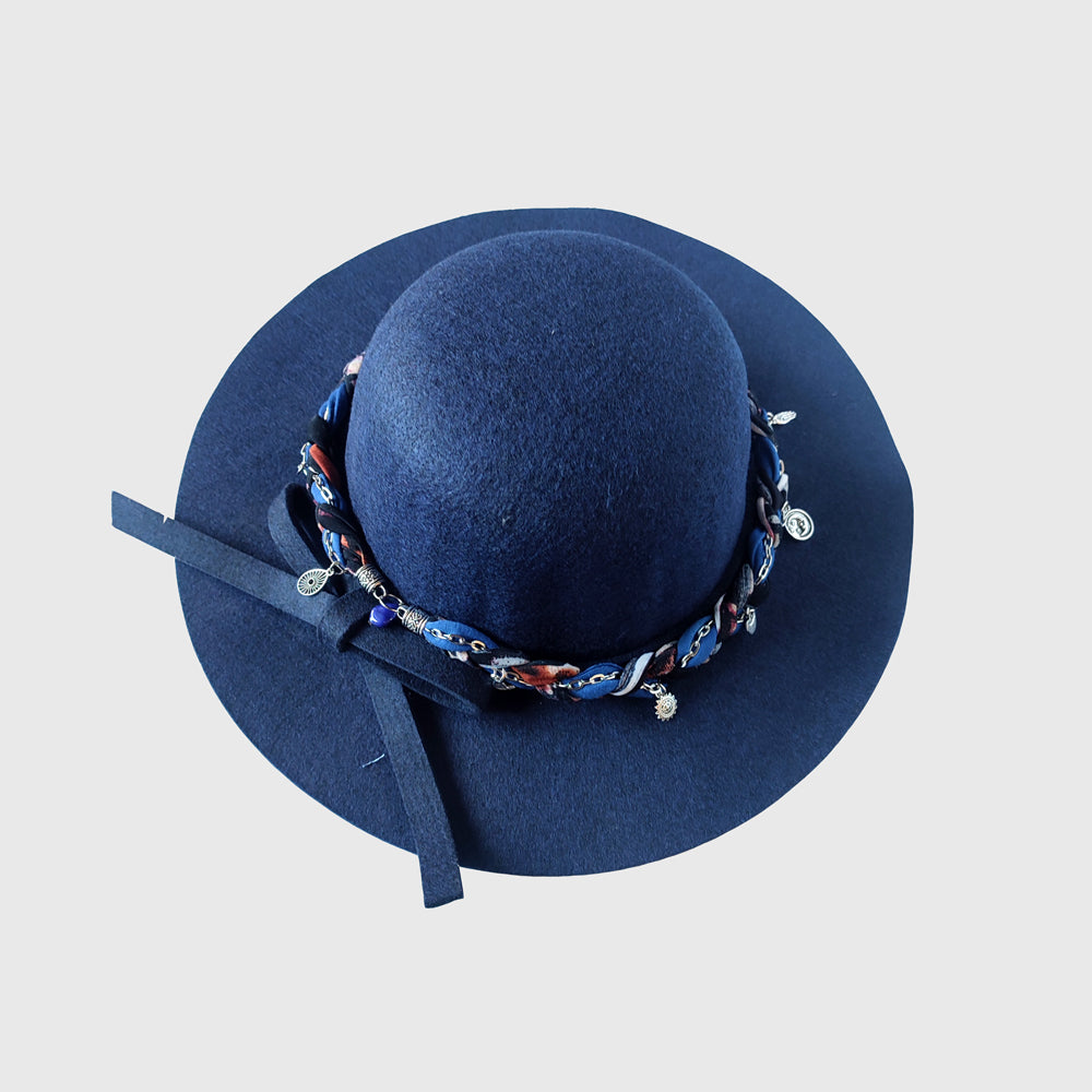 Sombrero ala corta azul - Strap Azul