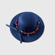 Sombrero ala corta azul