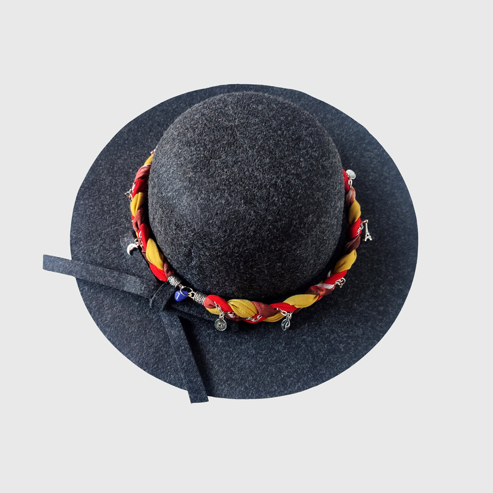 Sombrero ala corta marengo