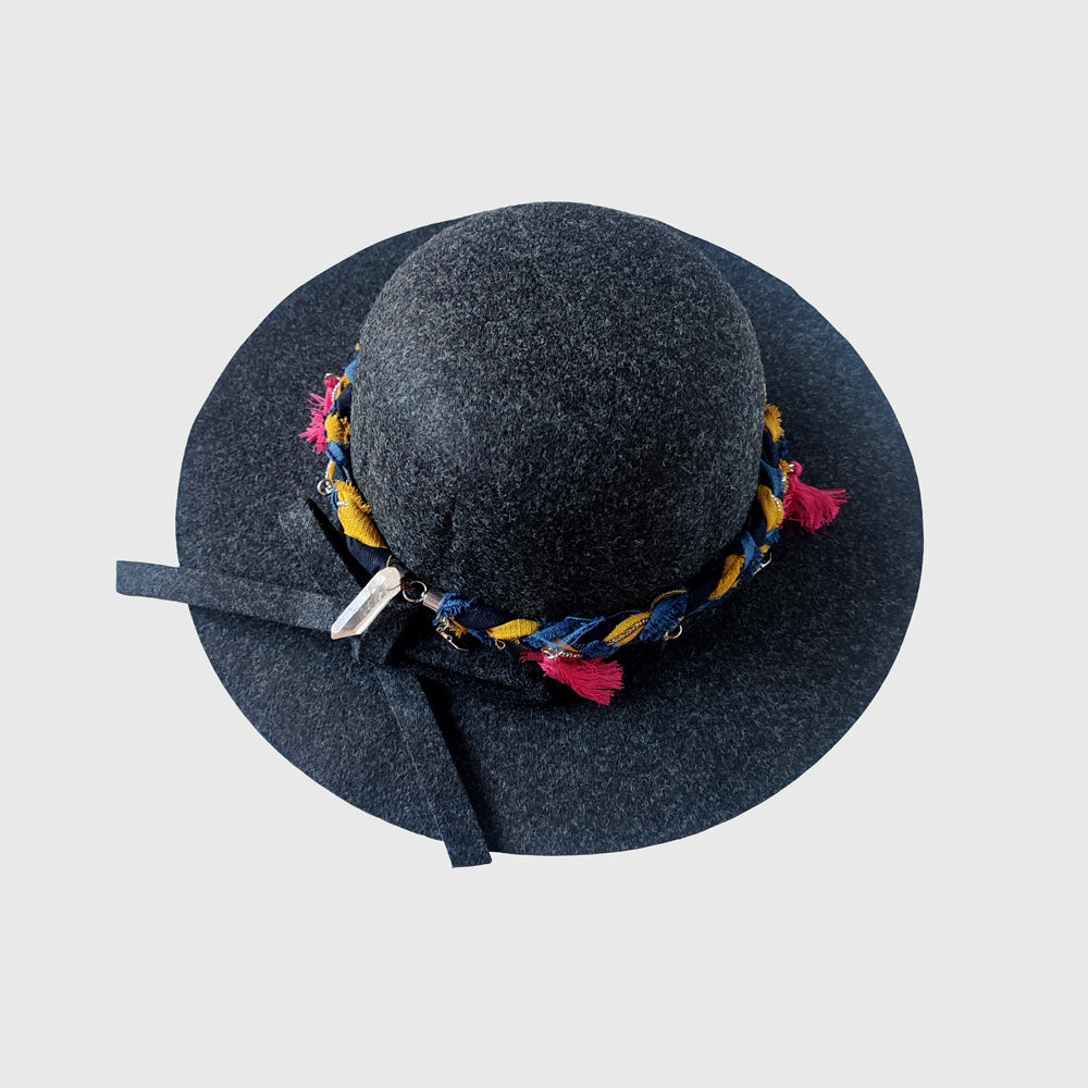 Sombrero ala corta marengo