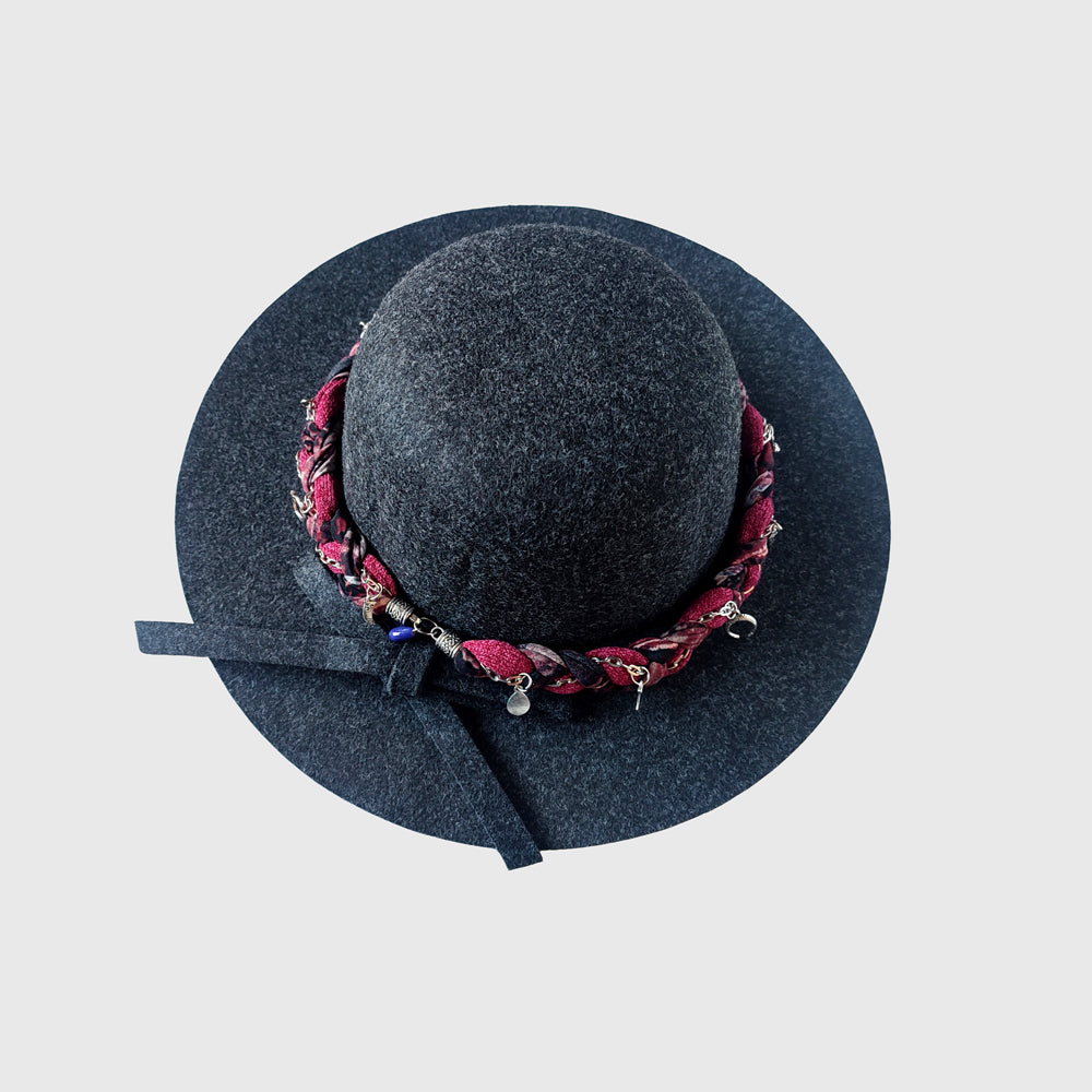 Sombrero ala corta marengo