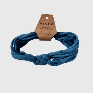 Turbante Josefina Azul Piedra KIDS