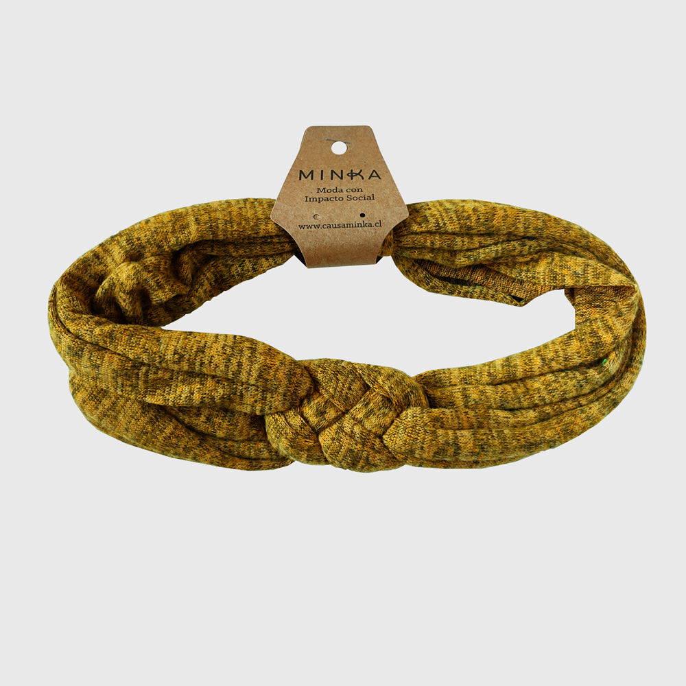 Turbante Josefina Mostaza Lanilla